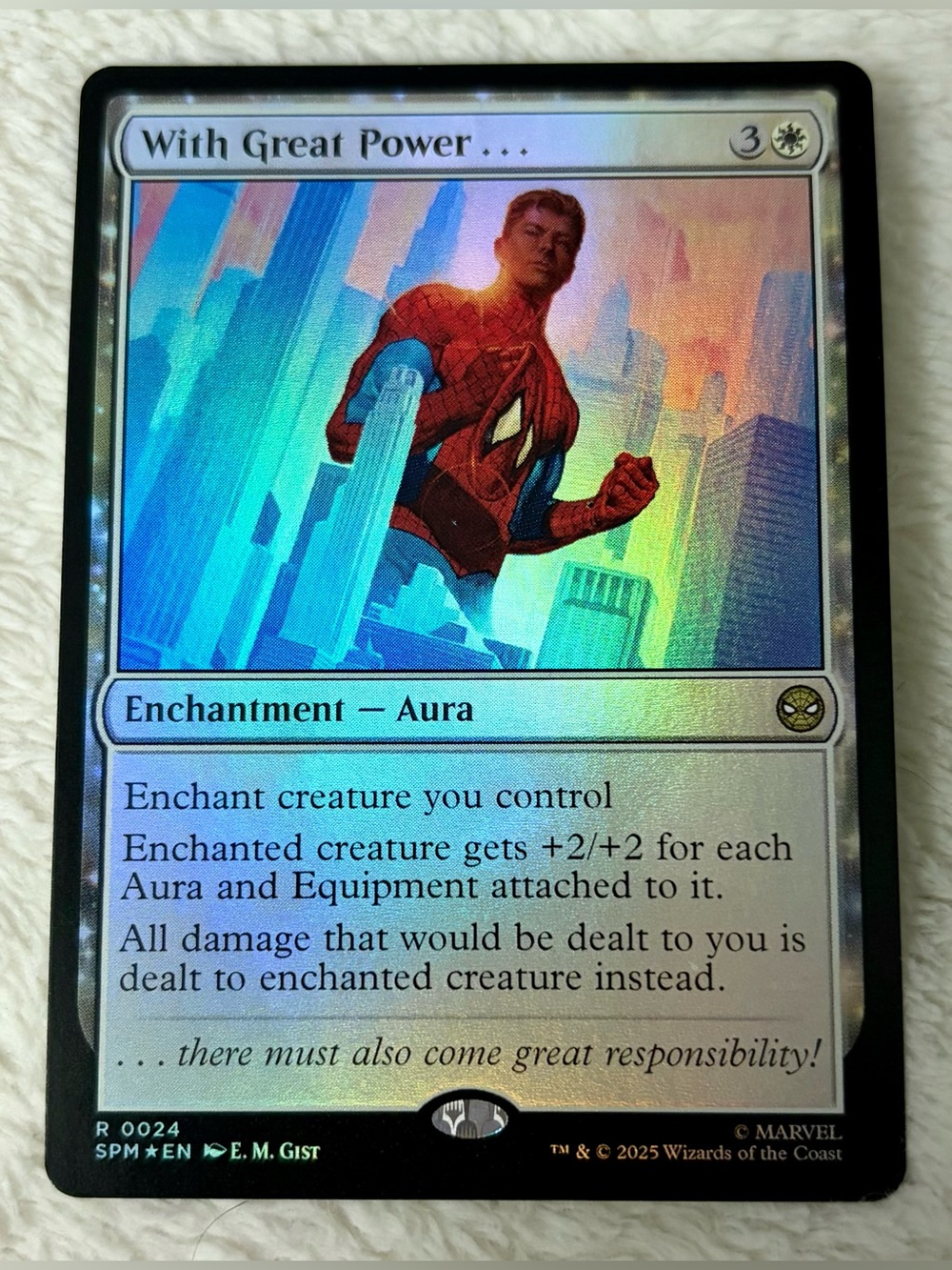 MTG Marvel’s Spider-Man With Great Power… 024 | FOIL | Enchantment — Aura